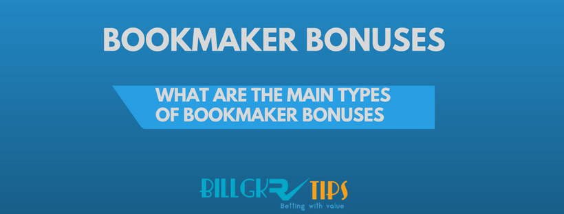 Types of bookmakers bonuses featured image